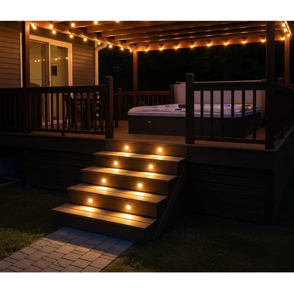 Hot tub installation