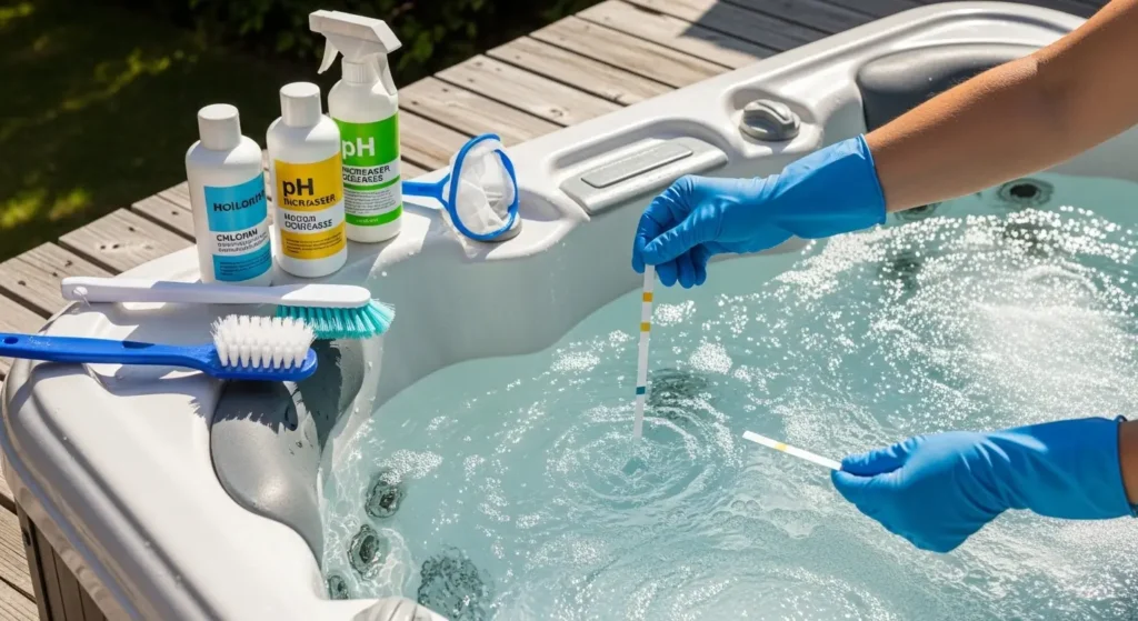 Hot tub maintenance in Woodland Hills