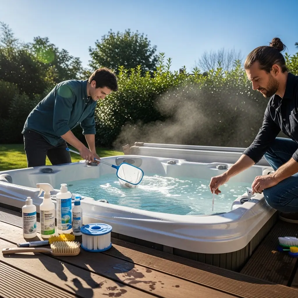 Hot tub maintenance
